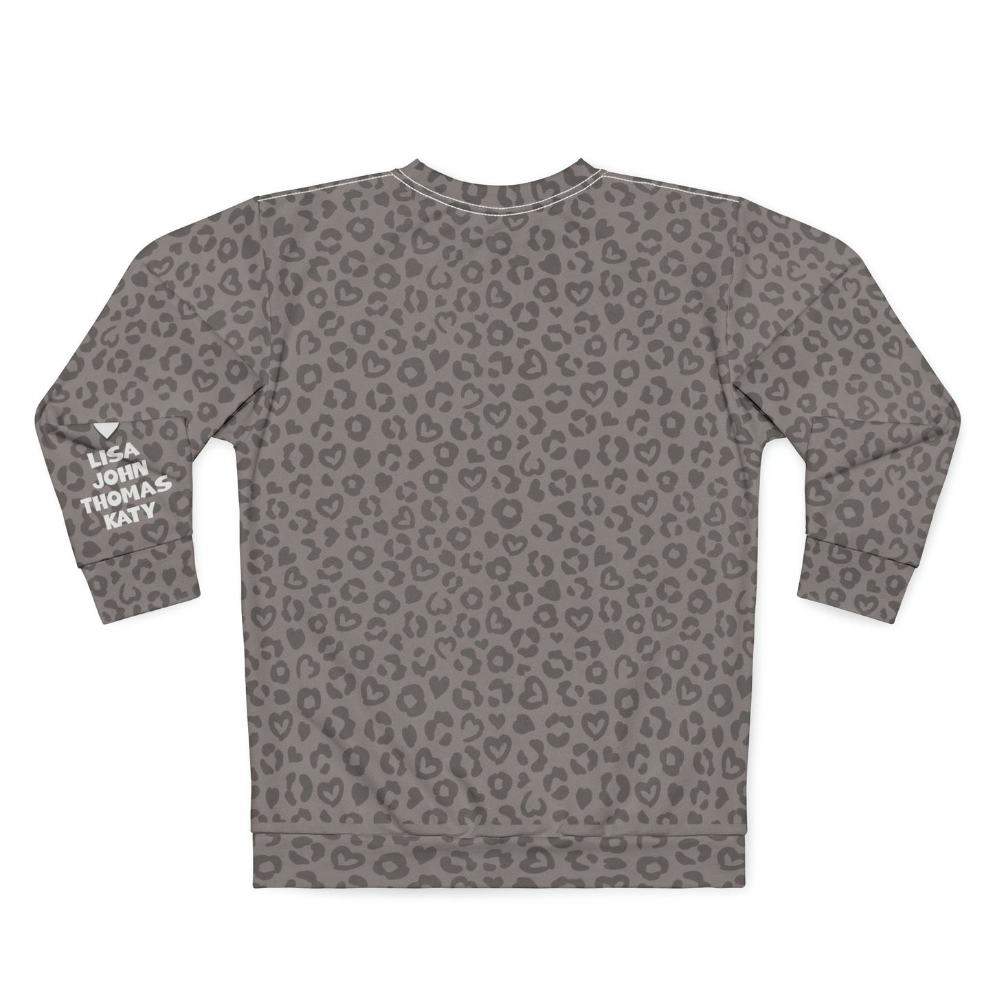 Custom Plus size Mama, Personalized Mama Children Name on Sleeve, Mama Sweatshirt, Leopard print Gigi, Aunt,Auntee ,Gift for Mom,Grandmother