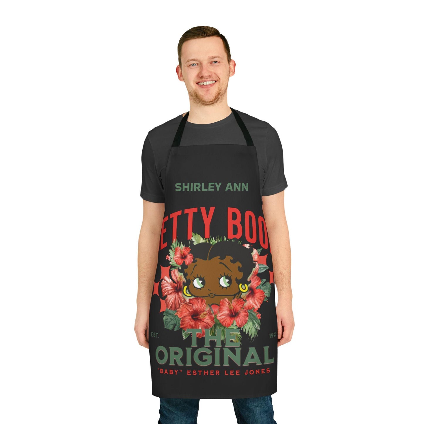 Apron, Black Betty Boop Retro Style Kitchen Cooking Gift for Her, Chef Apron, Personalized, Ideal Cooking Apron