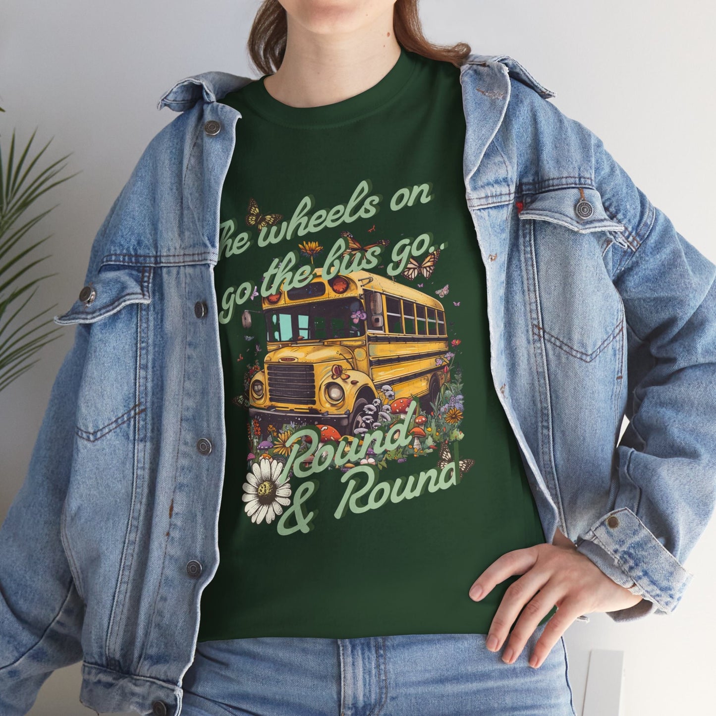 School bus t-shirt Field trip Anyone Gift for bus driver shirt Cute the wheels on the bus go round and round Driver Gift Appreciation Tee