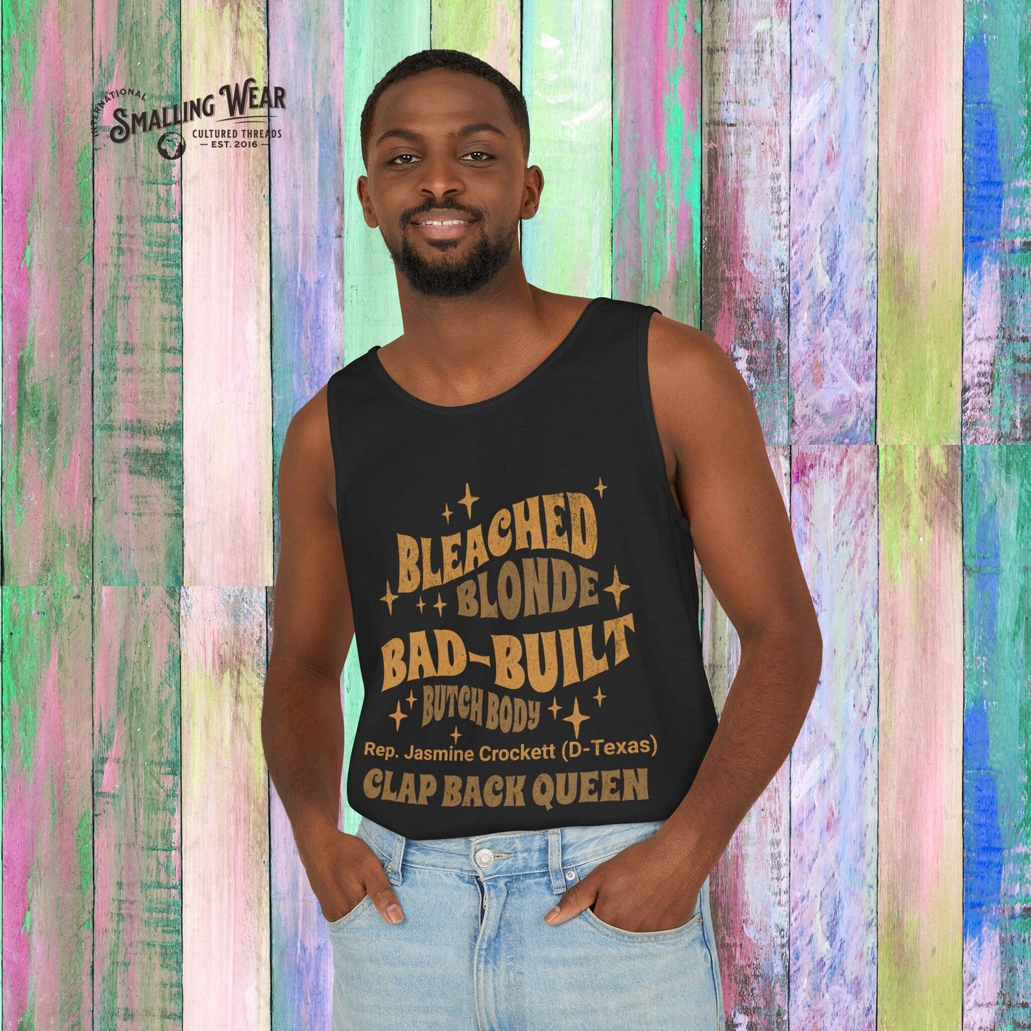 Rep Crockett Political Tank top  Bad Built Feminist Shirt, Funny Quote Tee, Liberal Gift, Jasmine Crockett  Comfort colors tee unisex