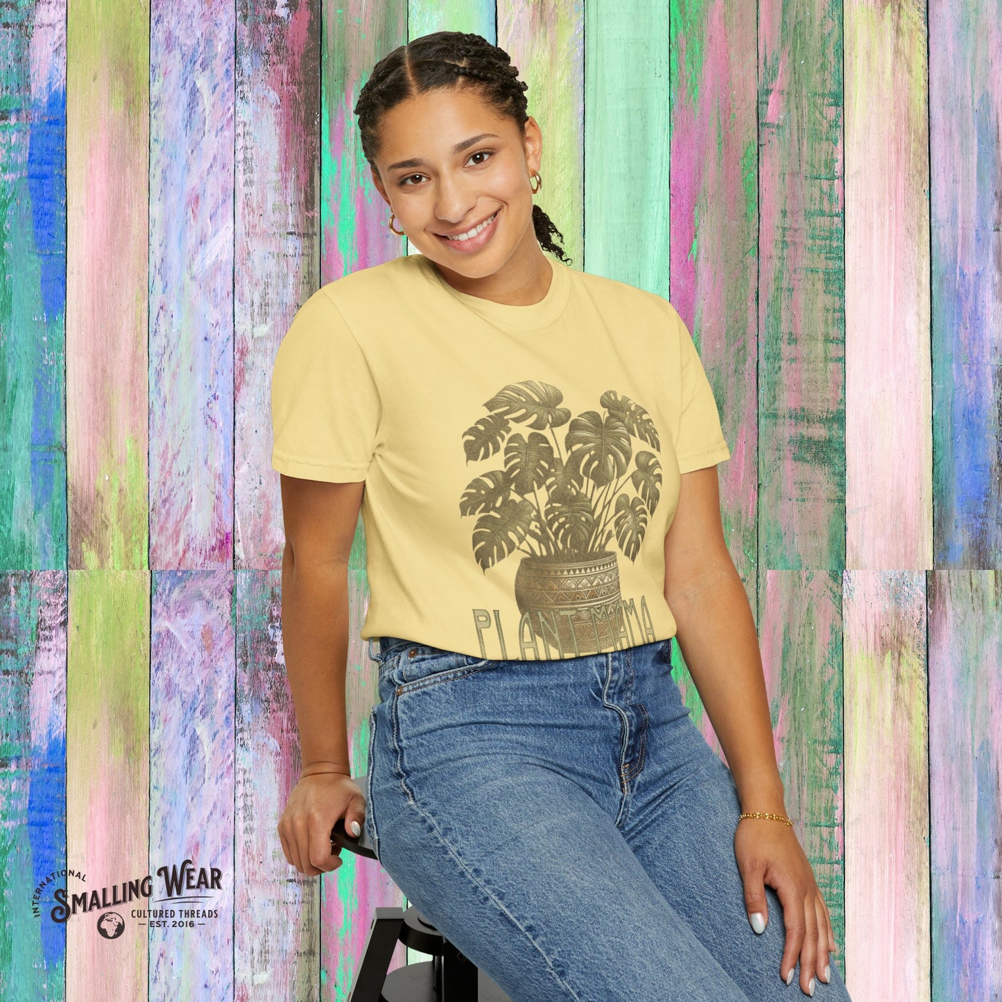 Monstera Albo Gardener T-shirt, PLANT MAMA Tee, House Plant Gift, Nature Shirt