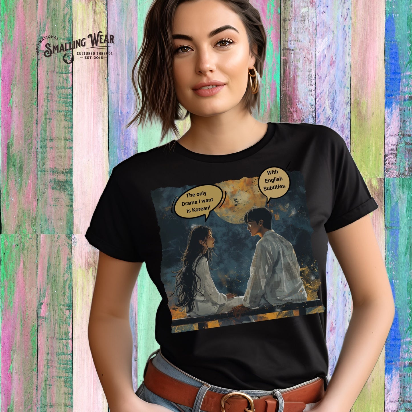 The only drama I need KDrama Korean Drama Addict Tee, K-Pop T-shirt, Trendy Graphic Tee, Korean Drama Gift Shirt, Mother's Day Gift