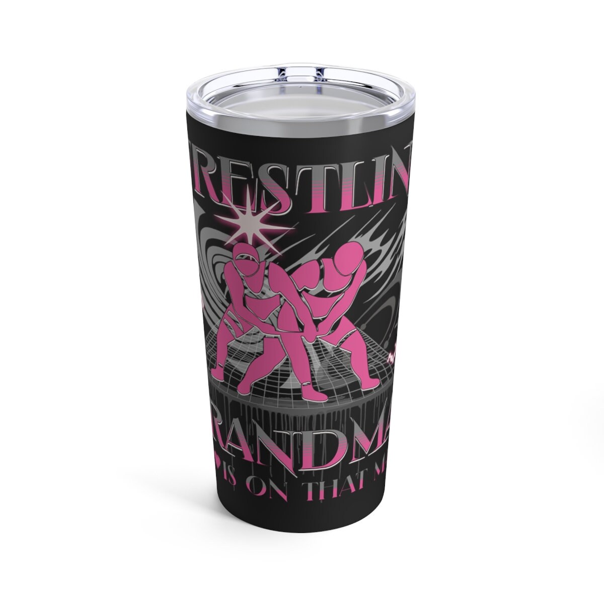 Personalized Wrestling Grandma 20 Oz Tumbler, Custom Gift for Gigi, Grannie, Nana, Grandma, Madear, Mom, Mother, Aunty