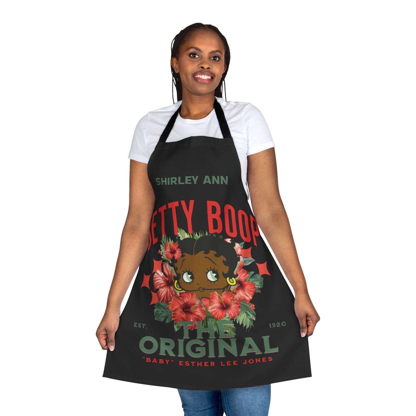 Apron, Black Betty Boop Retro Style Kitchen Cooking Gift for Her, Chef Apron, Personalized, Ideal Cooking Apron