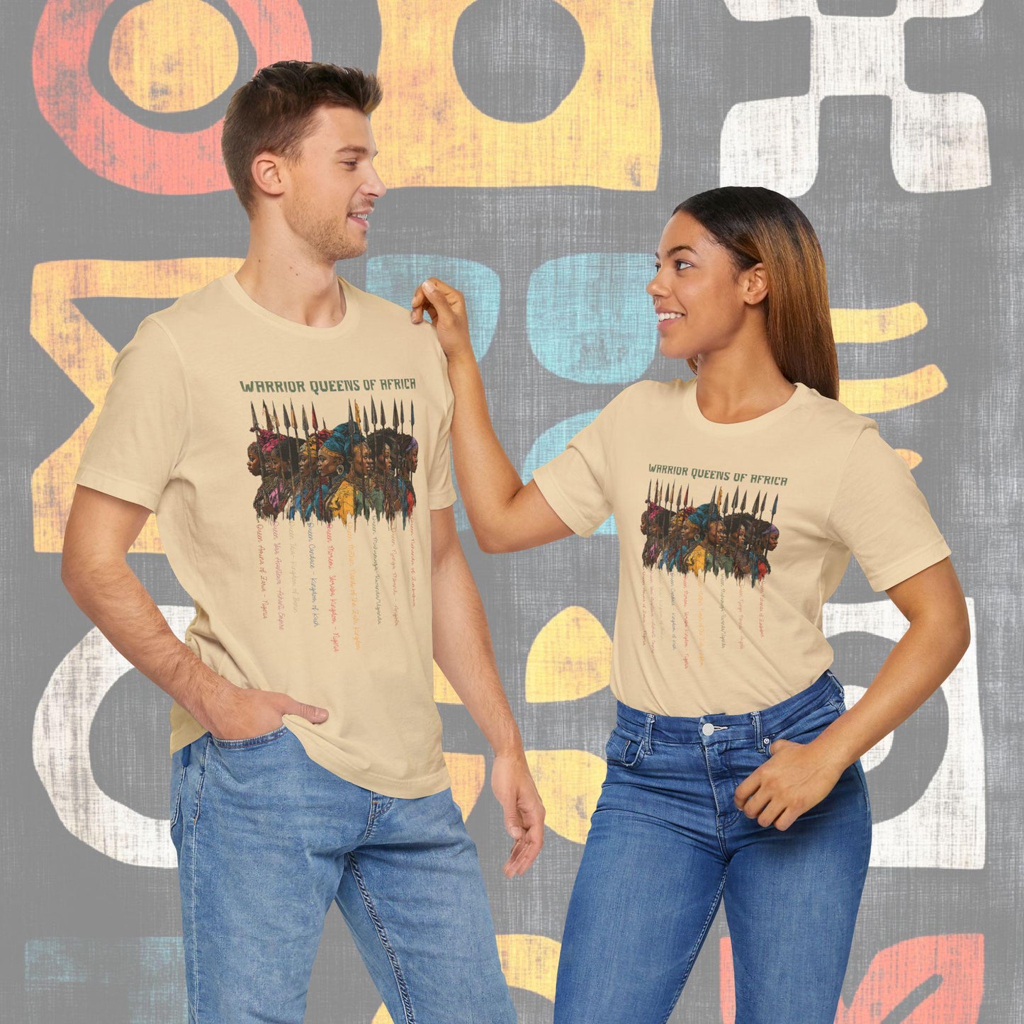 Warrior Queens of Africa Unisex Tee, African History T-Shirt, Black History Shirt, Bella & Canvas Top, Historical African Queen Apparel