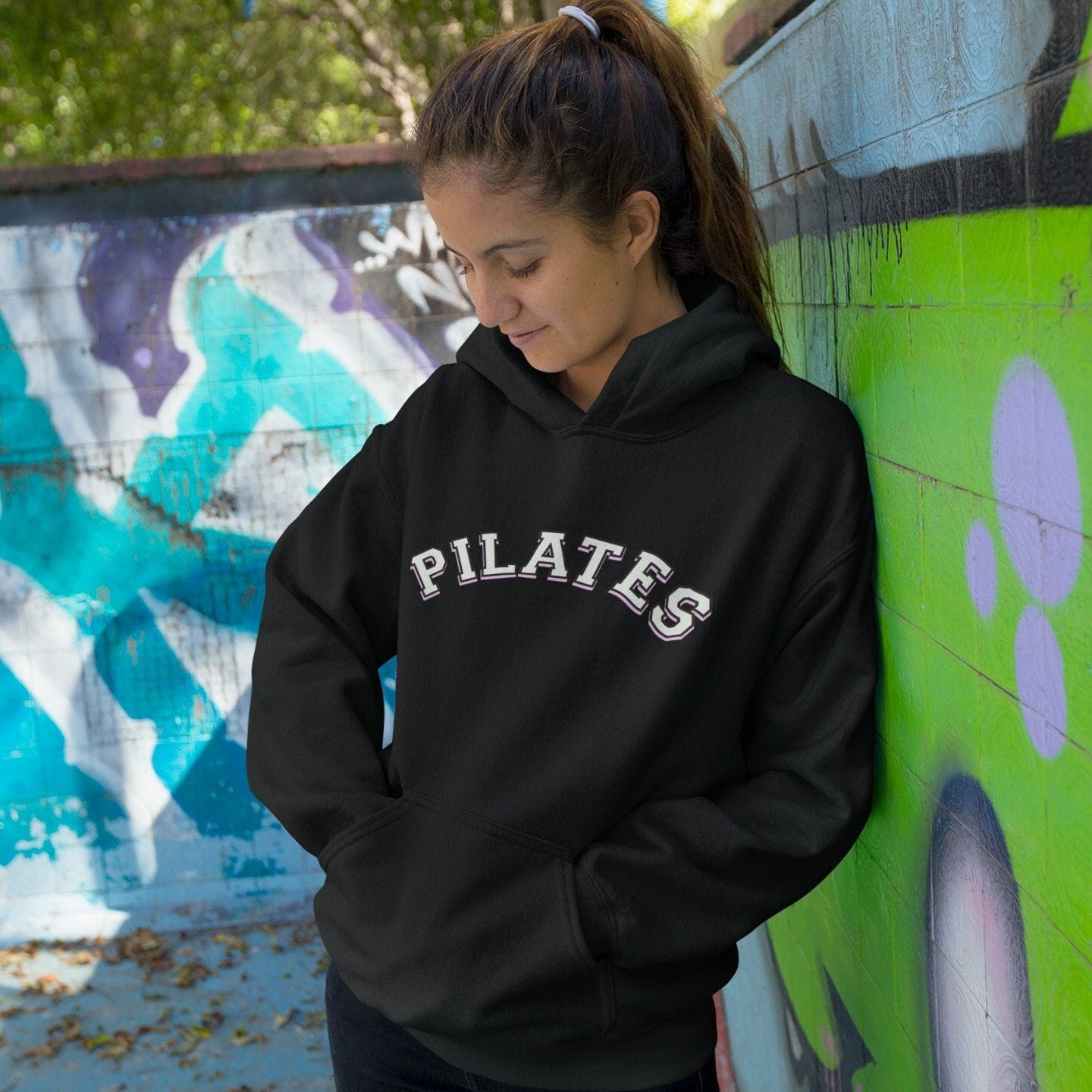 Pilates Lover Hoodie, Winter Sweatshirt, Gift for Her, Cozy Pullover, Pilates Gift Hooded Sweatshirt