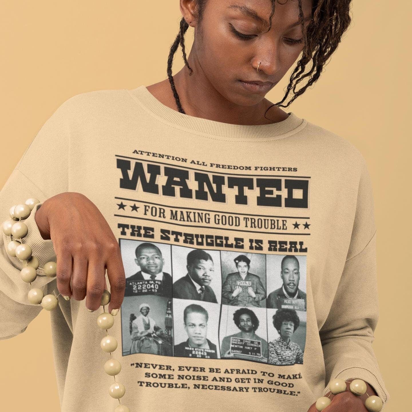African Warrior Queens Crewneck Sweatshirt, Cozy Apparel, Gift for Her, Black History Month, Inspirational Fashion, Unisex Sweatshirt