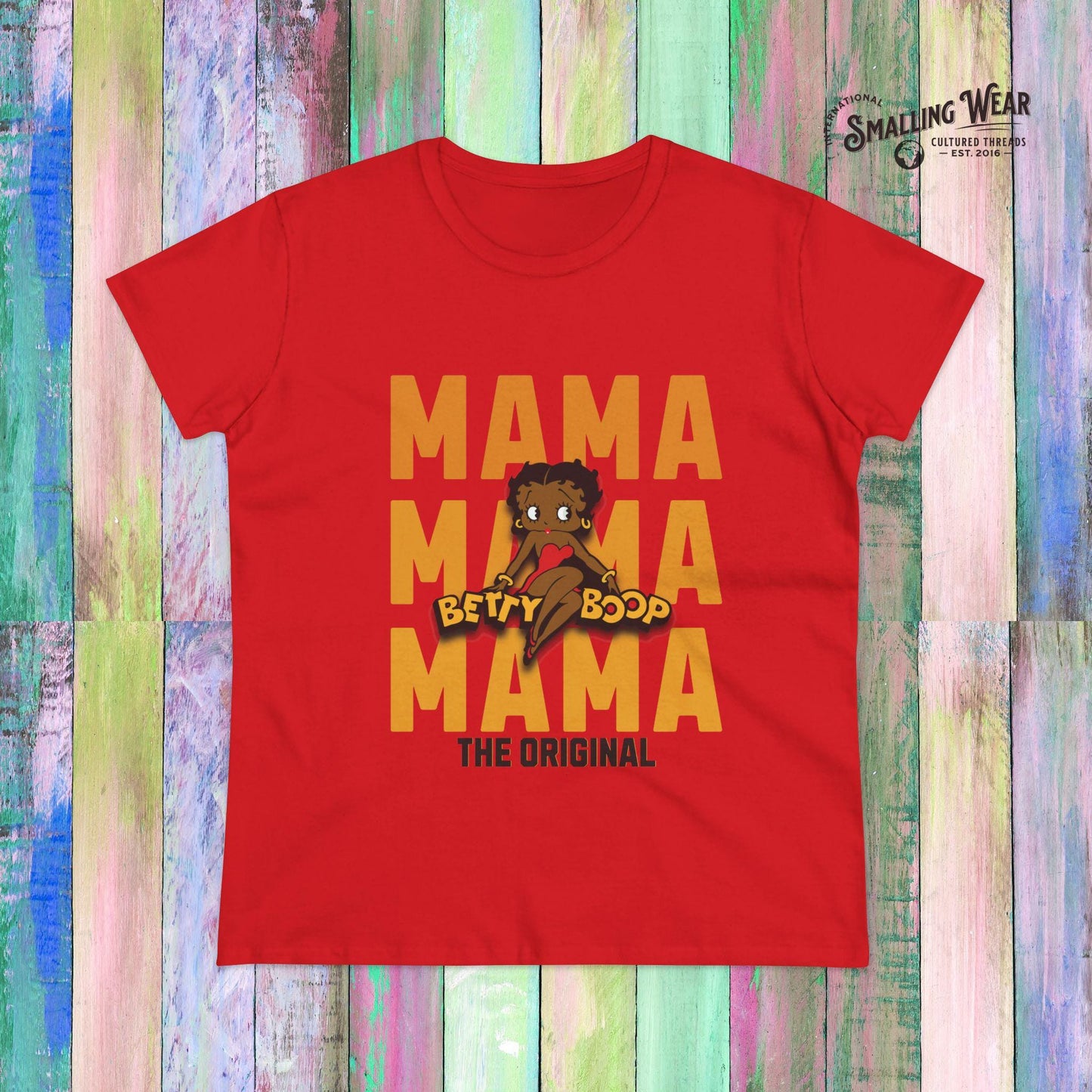 Graphic Tee, Mama Betty Boop Shirt, Fun Gift for Moms, Casual Wear, Mother's Day, Birthdays, Vintage Style Tee, Women's cut Top