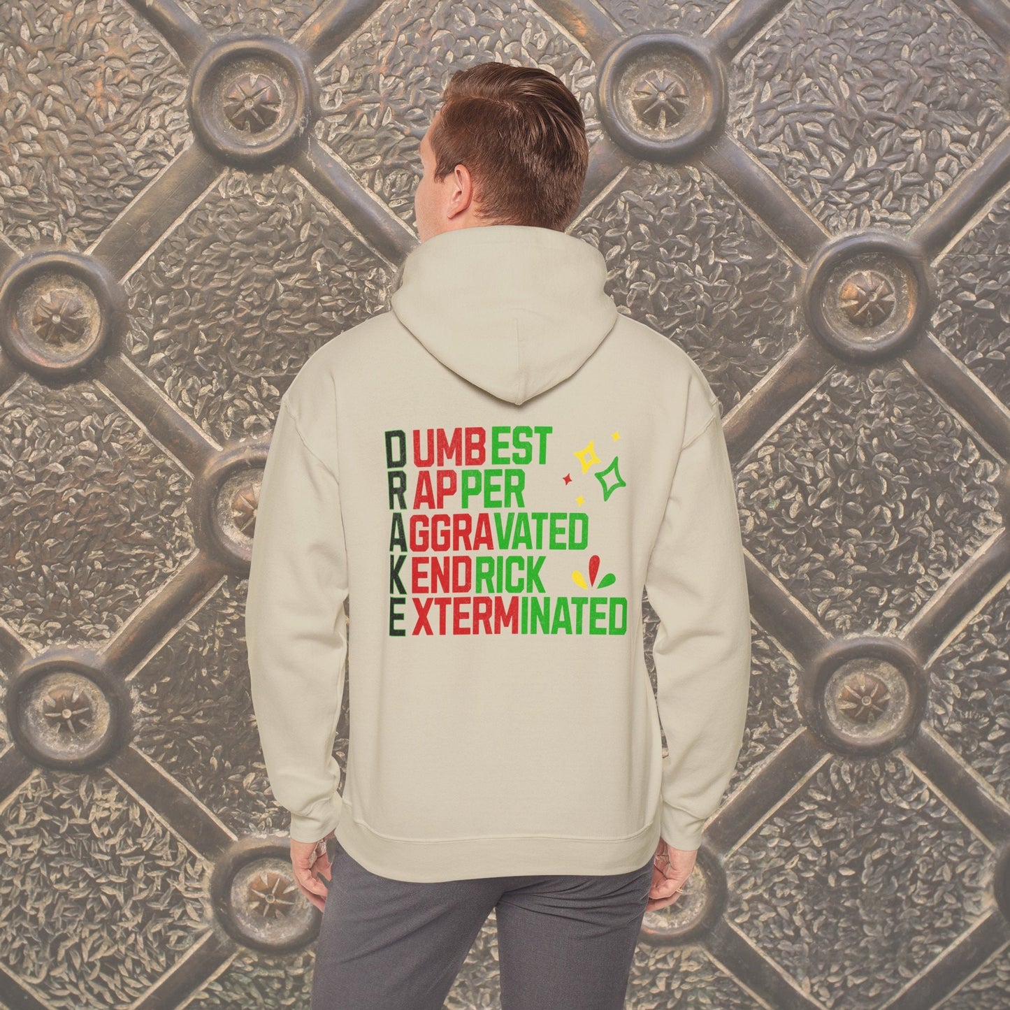 Kendrick vs Drake Hoodie, Hip Hop Compton Rapp Battle Pullover Unisex Heavy Blend™ Hooded Sweatshirt