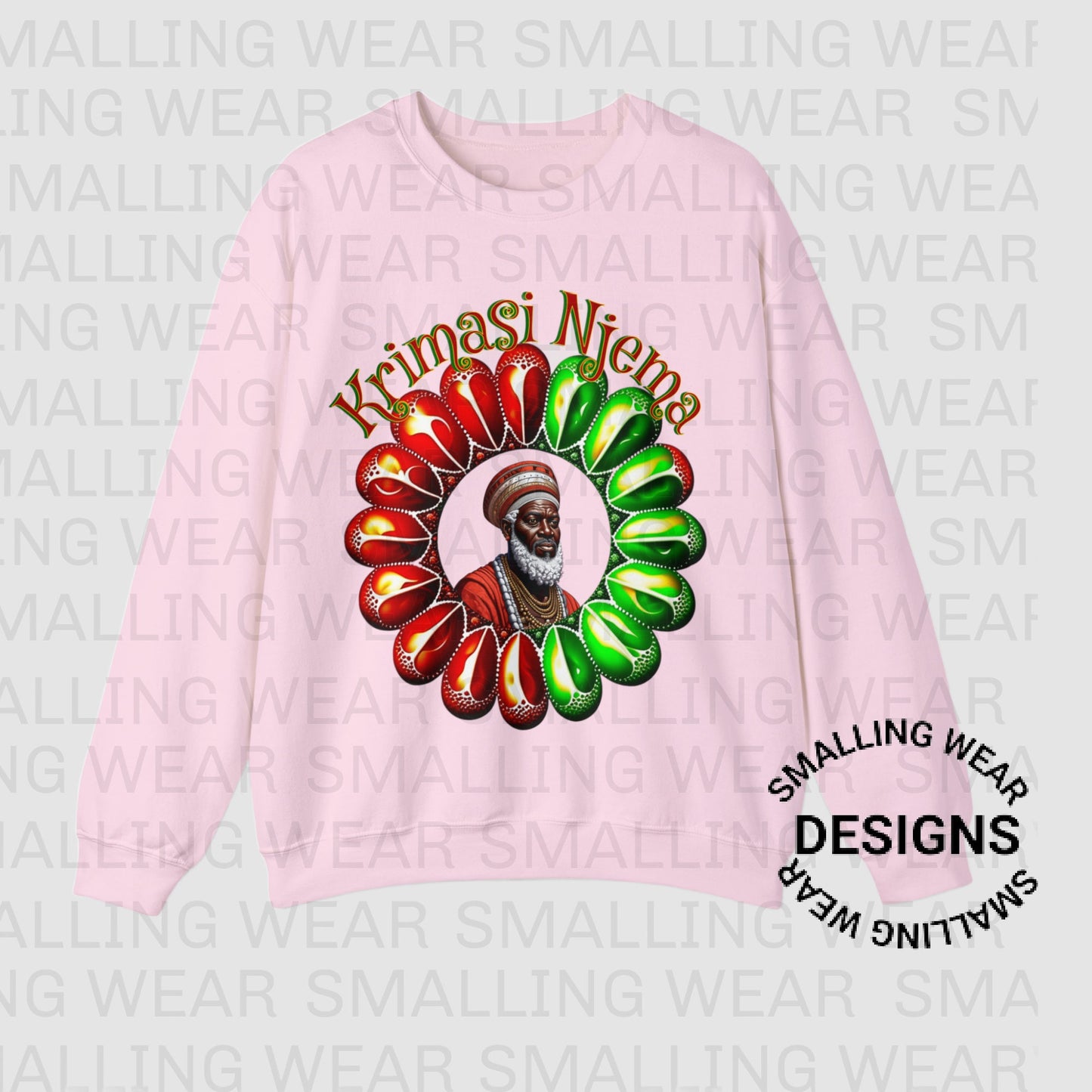 Black Santa African Sweatshirt, Ethnic Christmas Sweater, Holiday Gift, Festive Apparel, Cultural Diversity