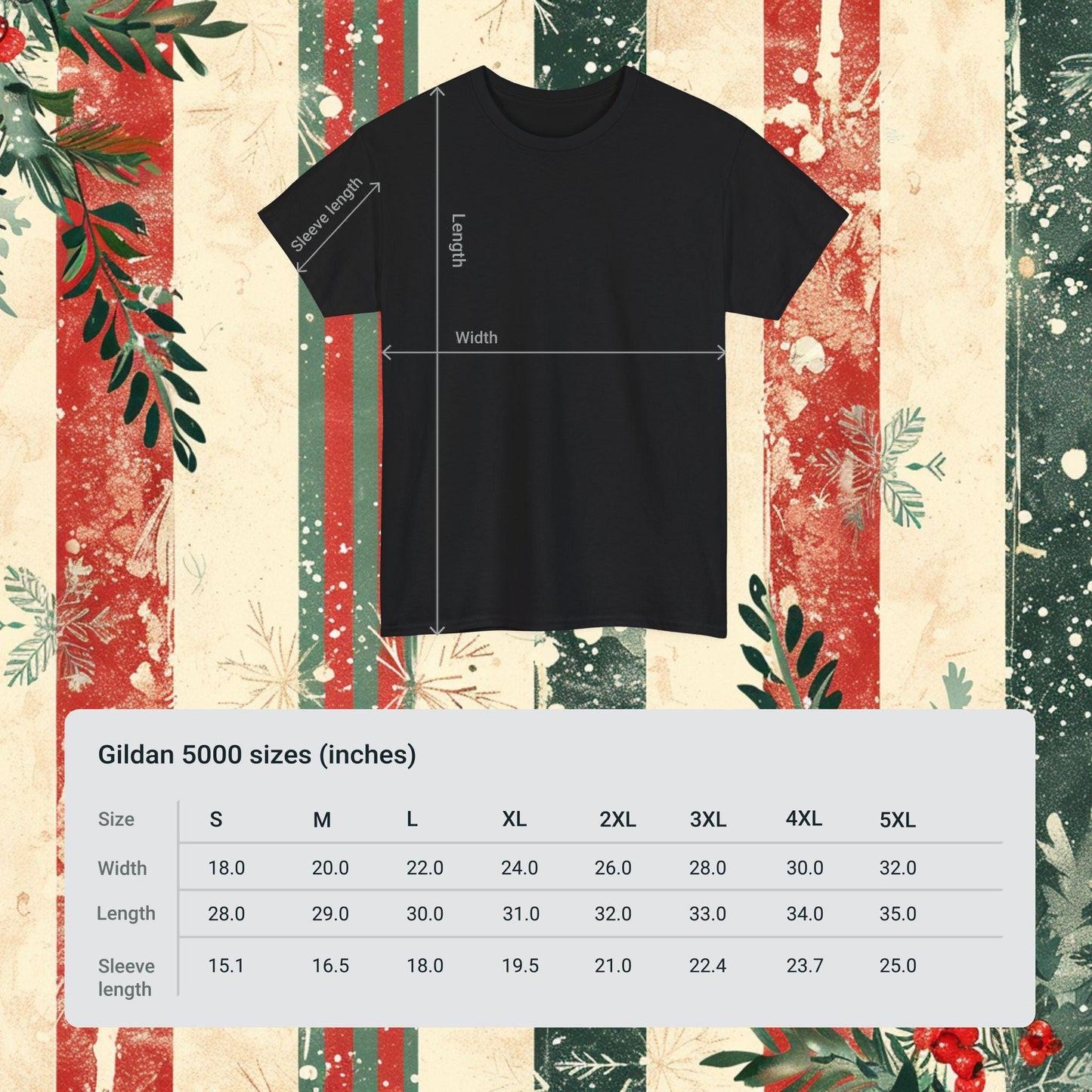 Personalized Christmas Tree T-shirt, Santa Claus and Elves Tee, Unisex Snow Globe ,Pj's pajamas top,Shirt Heavy Cotton Tee