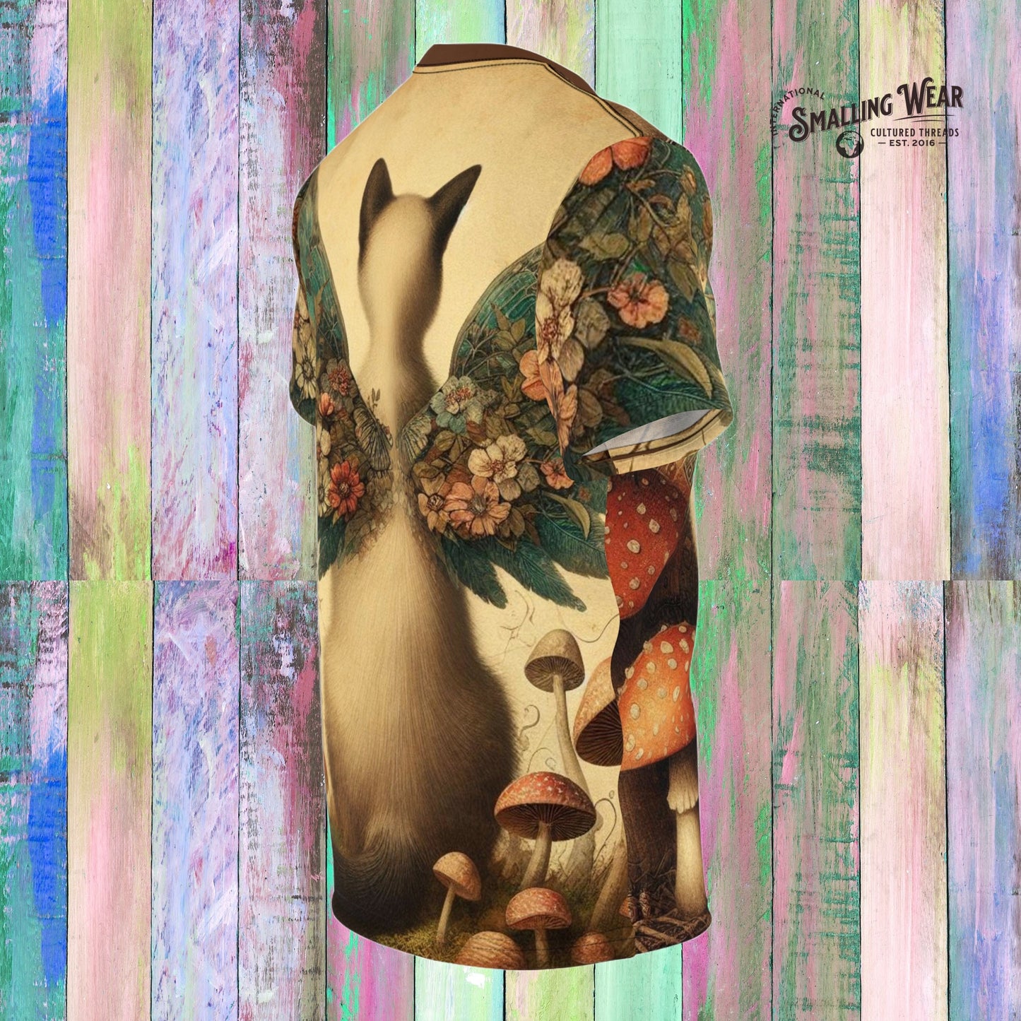 Siamese Cat Fairy Grunge T-shirt, All Over Print Tee, Cat Lover Gift, Mystical Top
