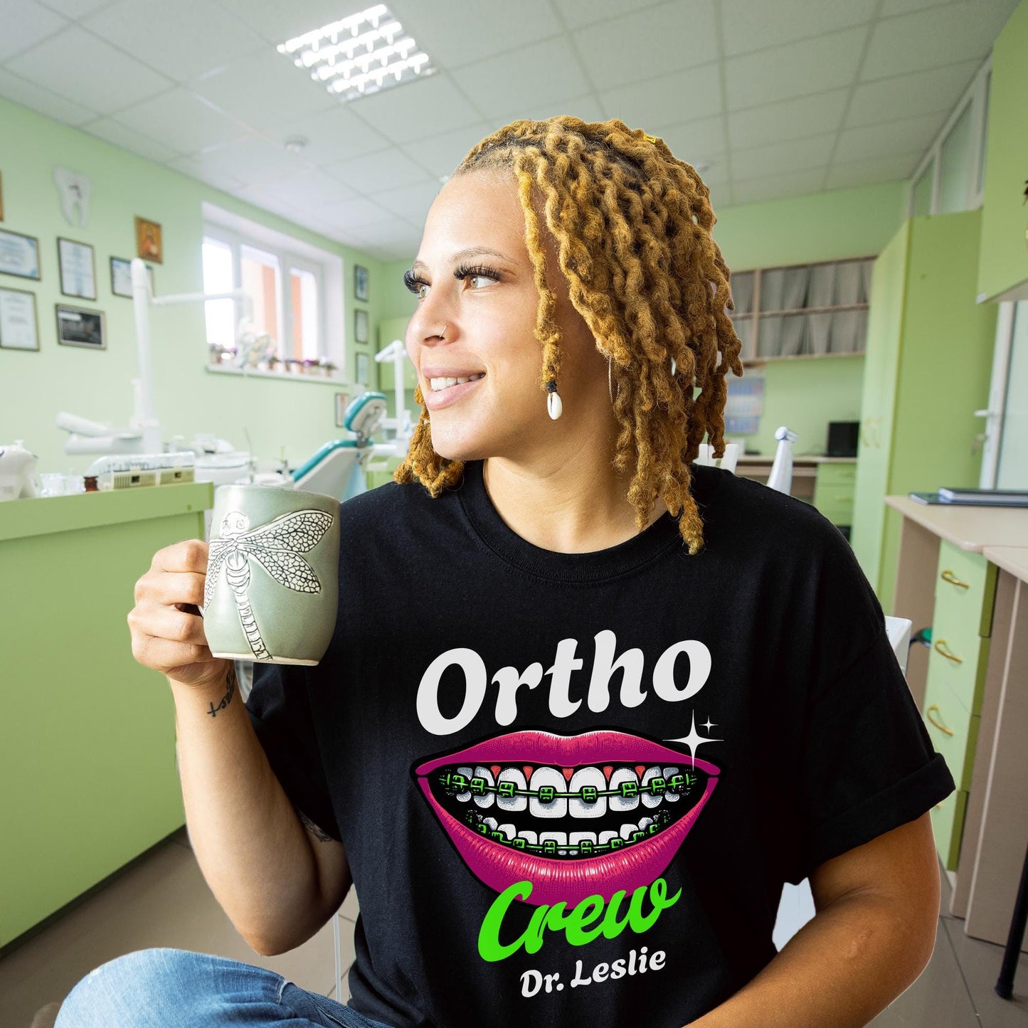 Ortho Crew Unisex Softstyle T-Shirt, Funny Graphic Tee, I've Got 99 Problems Shirt, Dentist Gift Music Lover Tee, Birthday Casual Wear,