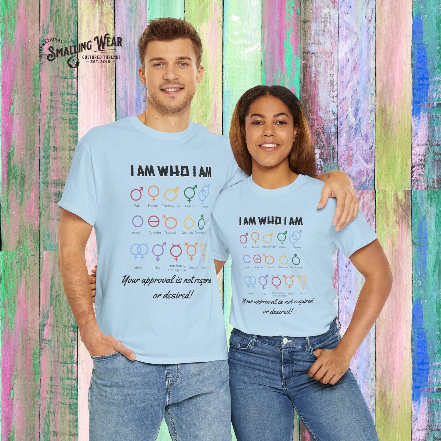 Pride Statement Tee, "I Am Who I Am" T-shirt, LGBTQ Rights Shirt. gift